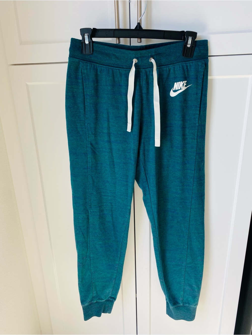 Nike small lightweight sweatpants green teal unisex